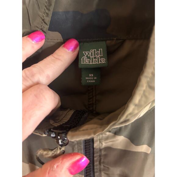 Wild Fable Women's Oversized Camoflauge Windreaker Jacket XS 2-8 - Picture 2 of 6